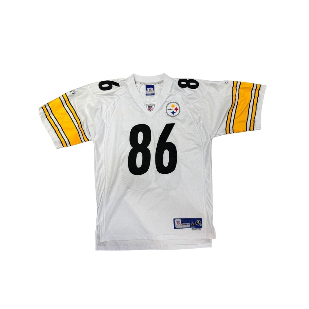 Reebok NFL Equipment Hines Ward #86 Pittsburgh Steelers Jersey Men's L Length+2